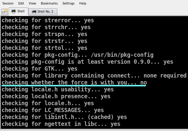 is the Force with you? configure will tell!