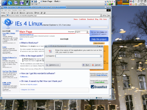 IE6 under Linux screenshot